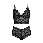 2026 NEW Thin Lace Flower Printed Underwear Suit Sexy Women Lingerie Set Female Adjustable Shoulder Strap Triangle Cup Bralettle