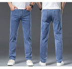 2026 Y2k Pants Men Thin Lyocell Spring Summer Classic Korean Youthful Vitality Men's  Jeans Lightweight Stretch Trousers