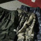 Camouflage Cargo Pants Men Cotton Streetwear Korean Hip Hop Joggers 7XL Loose Fit Casual Trousers Multi-Pockets Elastic Waist