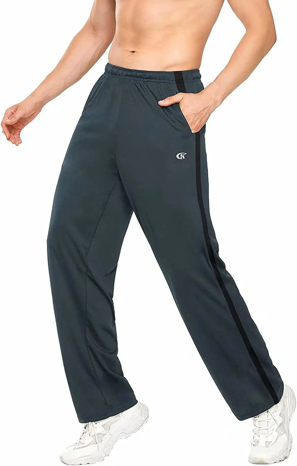 Men Sweatpants Running Sport Pants Drawstring Lightweight Solid Joggers Sport Streetwear Casual Breathable Trousers Tracksuit