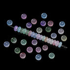 100pcs/lot 2x4mm Ice Seed Gradient Glass Beads Round Beads Colorful Uniform Rice Shape for DIY Handmade Jewelry Bracelet Making