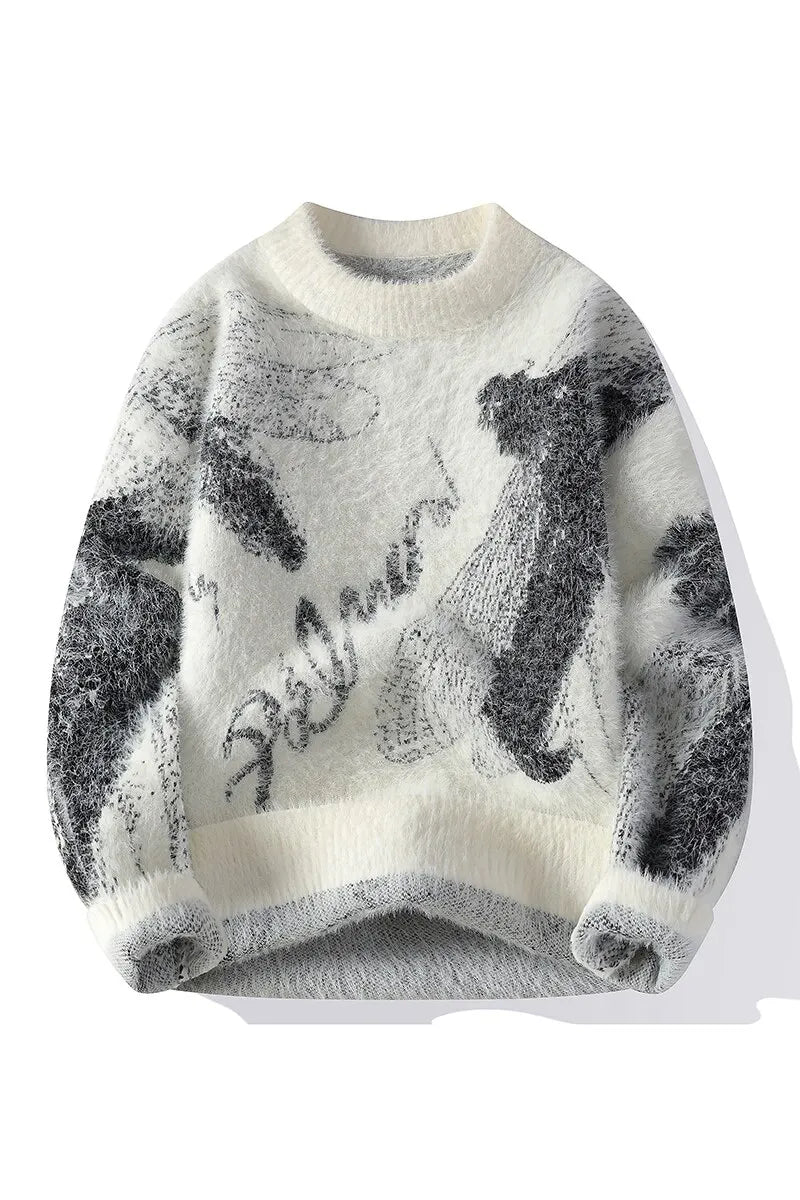 2024 Winter Sweaters for male men thick O-neck sweater men Student youth sweaters autumn Men's wool Casual Knitwear Pullover