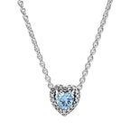 925 sterling silver heart-shaped ring necklace earrings sparkling luxury crystal women's jewelry set holiday surprise gift