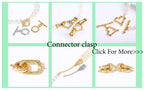 1 Pcs 18K Gold Plated Magnetic Lock For Bracelet Connectors Accessories,Magnetic Fasteners Clasp For DIY Jewelry Making Supplies