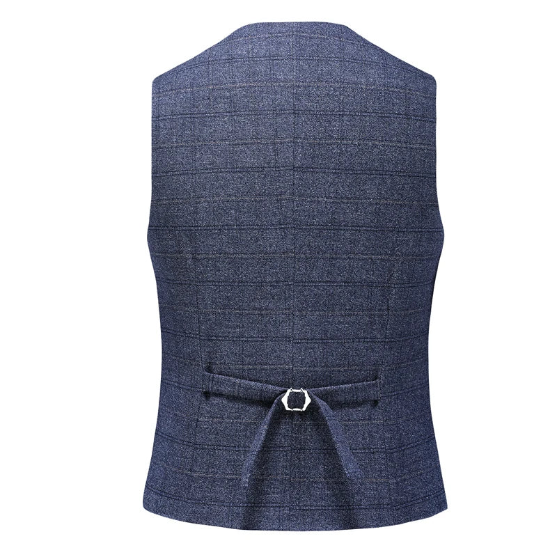 Men's Business Casual Three-Piece Set 2024 Fashion Bridegroom Dress Suit Vest Trousers High Quality