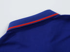 Summer Polo T Shirt Men's Solid Color Polo Shirt Short Sleeved T-shirt European and American Loose Stand Up Collar Casual Top