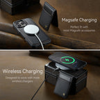 Magnetic 2 in 1 Detachable for iPhone 16/15/14 Pro Max 16 Plus Wallet Case with Card Holder,Magnetic Flip Kickstand Credit Slots