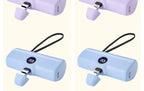 Fast Charge Portable Charger for iPhone Samsung Xiaomi Compact External Spare Battery Built-in Plug PD Fast Charging Power Bank