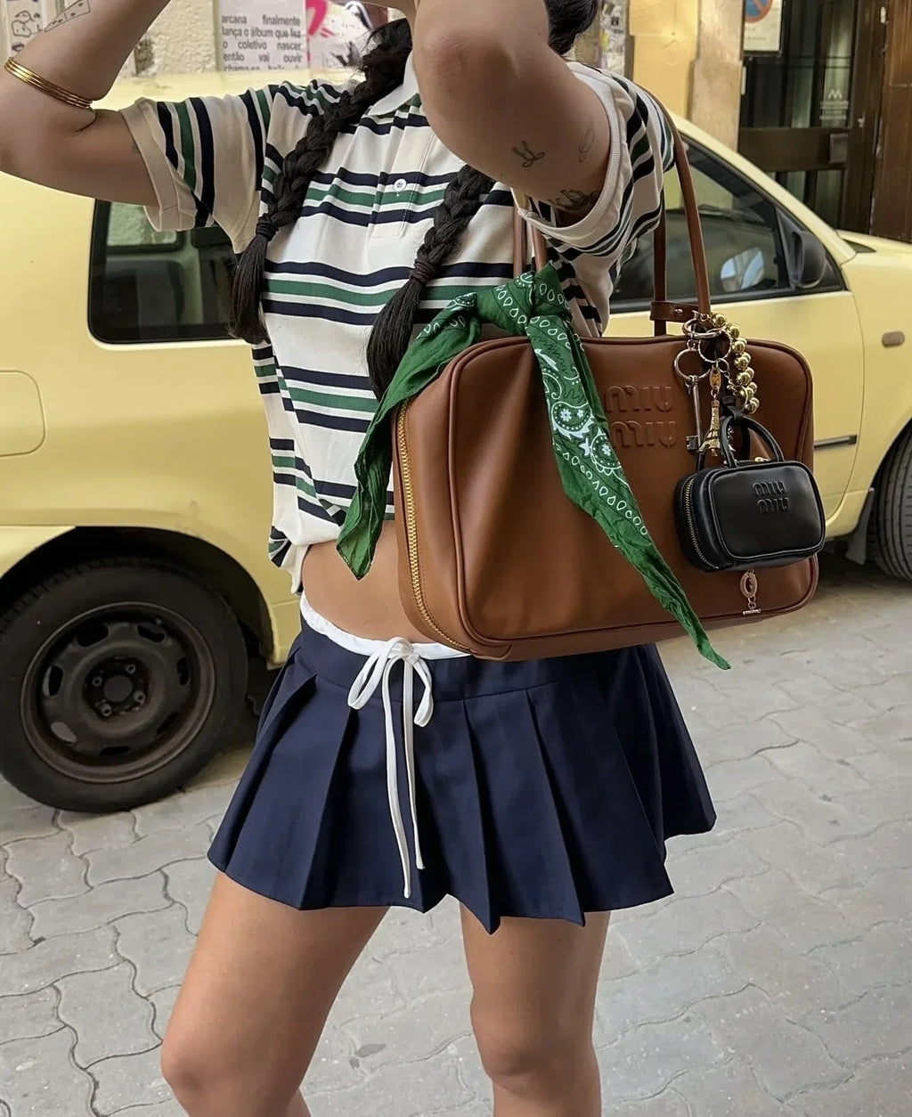 Summer Ladies Polo Shirts Woman Shorts Short Sleeve Brown Striped Vintage Clothes Polo Shirts Mujer Streetwear Crop Tops Casual