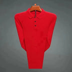 Men's 100% Mink Cashmere Large Size Sweaters Autumn Winter Solid POLO-neck Casual Knit Pullovers Long Sleeve Warm Jumper to