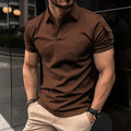 06 NEW Solid Color Polo Shirt Ultra-light Men's Breathable Sweat-wicking Shirt Suitable for Fitness Gym and Running