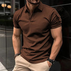 06 NEW Solid Color Polo Shirt Ultra-light Men's Breathable Sweat-wicking Shirt Suitable for Fitness Gym and Running