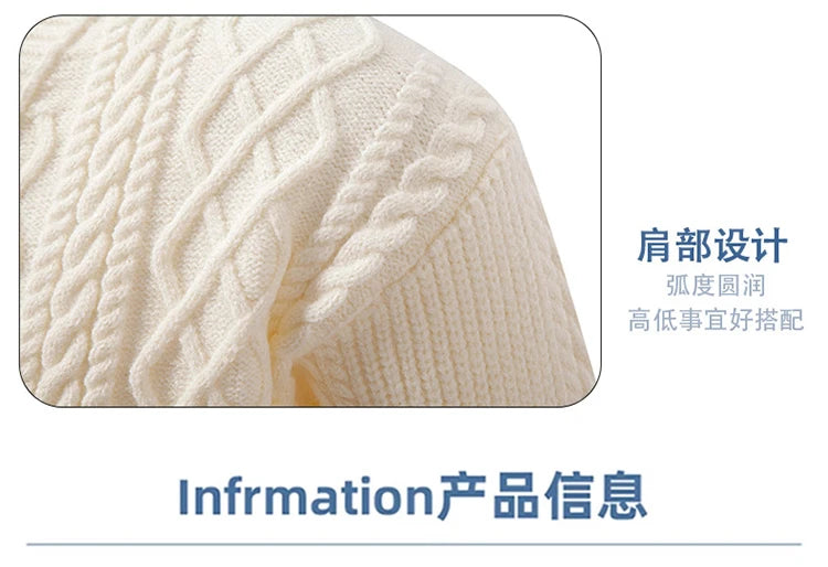 Men's Cable Knit Fair Isle Geometric Striped Cardigan V Neck Button Front Pocket Long Sleeve Sweater Autumn Winter Casual