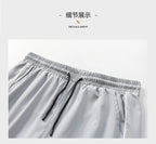 Summer Men Sweatpants Joggers Straight Pants Neutral Breathable Loose Outdoor Quick Drying Fabric Fitness Pants Casual Trouser
