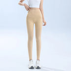 Ice Silk Shark Leggings Women High Waist Tummy Control Yoga Pants Buttery Soft Push Up Summer Thin Breathable Jeggings Workout
