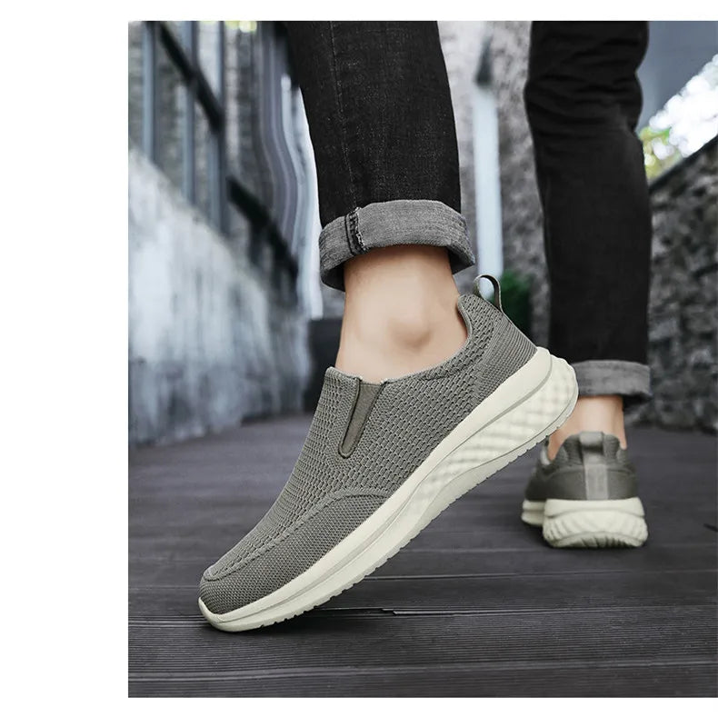 Brand Men Casual Shoes Fashion Men's Sneakers Breathable Men Walking Flat Shoes Outdoor Large Size Light Men's Shoes Loafers