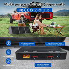 CTOLITY AXP200 Solar Generator Portable Mobile Power Station 200W 192Wh 60000mAh Lifepo4 Battery  for Outdoor Camping RV Home