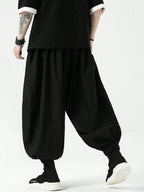 FGKKS Brand New Men Pants Fashion Korean Style Harem Loose Style Cotton Pants Male Outdoor Spring Man Solid Trousers