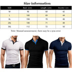 Polo Shirts Men's Casual Short Sleeve Tops Fitness Sports T-shirts Versatile Trendy Breathable Slim Tops Outwear Sportswear Male