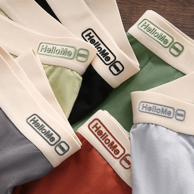 6Pcs/Men's Underwear High Quality Pure Cotton Boxer Shorts Anti-bacterial Breathable Sports Men Underwear Elasticity Large Size