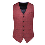 Men's Business Casual Three-Piece Set 2024 Fashion Bridegroom Dress Suit Vest Trousers High Quality