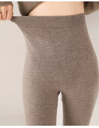 Fall/Winter 100% Pure Wool Knitted Pants Are Slim And Warm Wear Wool Pants Inside And Outside Tight Elastic Leggings