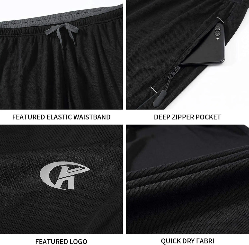 Men Sweatpants Running Sport Pants Drawstring Lightweight Solid Joggers Sport Streetwear Casual Breathable Trousers Tracksuit