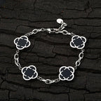 Stylish Petal Chan Bracelets for Men Boys,Waterproof Natural Shell Chain Links Wristband,Birthday Gift