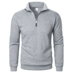 2026 Autumn Men's Zipper Pullover Turtlenecks Warm Sweaters Solid Color Long Sleeved Fashion Male Casual Daily Sweatshirt Top