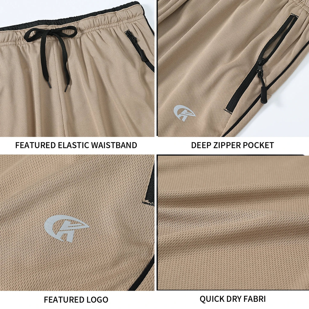 Men Sweatpants Running Sport Pants Drawstring Lightweight Solid Joggers Sport Streetwear Casual Breathable Trousers Tracksuit