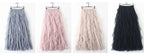 Womens Elastic High Waist Tulle Mesh Irregular Tutu Skirt Gauze Skirt Spring and Summer New Pleated A-Line Skirt in the Long Hi