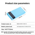 10W 18W 6*18650 Power Bank Battery Box Holder Dual USB Type C Micro 22.5W Fast Charge Shell With Led Lights 18650 Battery Cases