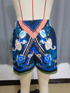 Women's Fashion Minimalist Shorts Tropical Vacation Elegant Casual Printed High Waist Shorts Spring Summer Beach Daily Pants
