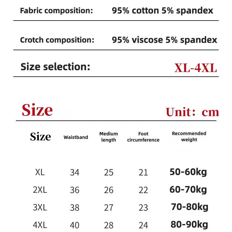 6Pcs/Men's Underwear High Quality Pure Cotton Boxer Shorts Anti-bacterial Breathable Sports Men Underwear Elasticity Large Size