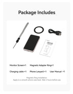 TELESIN Magnetic Phone Selfie Monitor Screen Vlog Selfie For iPhone Android Iphone Wireless Remote for MagSafe ZOOM Control