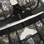 Tornova 2-piece Sexy Lingerie Set G-string Transparent Underwear Lolita Romantic Lingeries Set Sexy Bra Panties Sets Lingerie