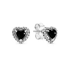 925 sterling silver heart-shaped ring necklace earrings sparkling luxury crystal women's jewelry set holiday surprise gift