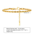 Gold Color Men's Chain Bracelet,Hiphop Stainless Steel Chunky Chain Wristband,Rock Punk Jewelry Gift for Dad Son BBF Him