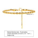 Gold Color Men's Chain Bracelet,Hiphop Stainless Steel Chunky Chain Wristband,Rock Punk Jewelry Gift for Dad Son BBF Him