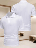Men's Polo Shirt Solid Color Sports and Leisure Breathable Top Outdoor Sports and Leisure Clothing Home Men's Polo Shirt