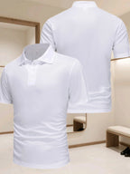 Men's Polo Shirt Solid Color Sports and Leisure Breathable Top Outdoor Sports and Leisure Clothing Home Men's Polo Shirt