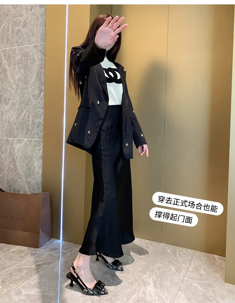 French Style Pointed Toe Backless Heeled Sandals Closed Toe Design Wide Width Plus Size Soft Comfortable High Heel Slip On Shoes
