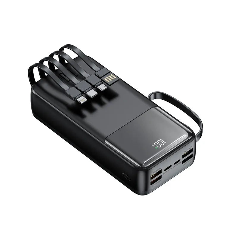 3C Certified 30000mAh 40000mAh 50000mAh 22.5W Power Bank with Digital Display USB-C Cable Portable Fast Charger Spare Powerbank