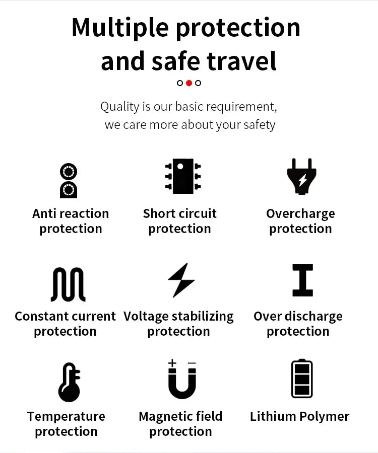 EAFC 12V Portable Car Jump Starter Power Bank with Battery Booster Charger Auto Emergency Start-up Lighting - Vehicle Starting D