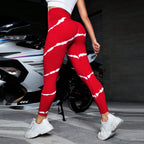 High Waist Tie Dye Striped Seamless Yoga Leggings Women Butt Lift Scrunch Stretch Gym Running Fitness Sports Workout Pants