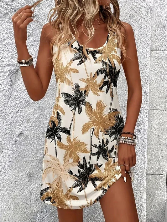 Women's Casual Dress A Line Dress Floral Dress Summer Dress Stylish Casual Date Regular Fit Floral Sleeveless U Neck
