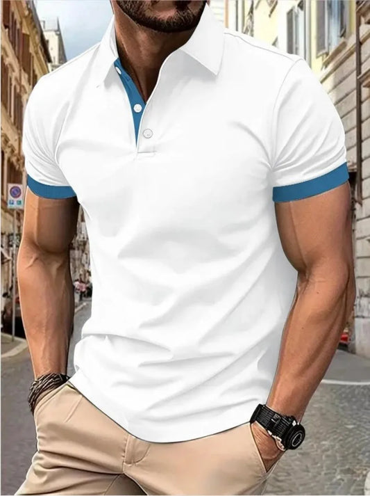 The 2026 Summer New men's short-sleeved POLO Shirt Is Casual Fashionable Comfortable And Soft With 3D Pattern Printing