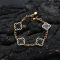 Stylish Petal Chan Bracelets for Men Boys,Waterproof Natural Shell Chain Links Wristband,Birthday Gift