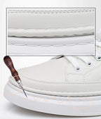 Spring Autumn Flat /5cm Elevator Shoes Men Casual Genuine Leather Sneakers Leisure Height Increase Breathable Men Loafers Trendy