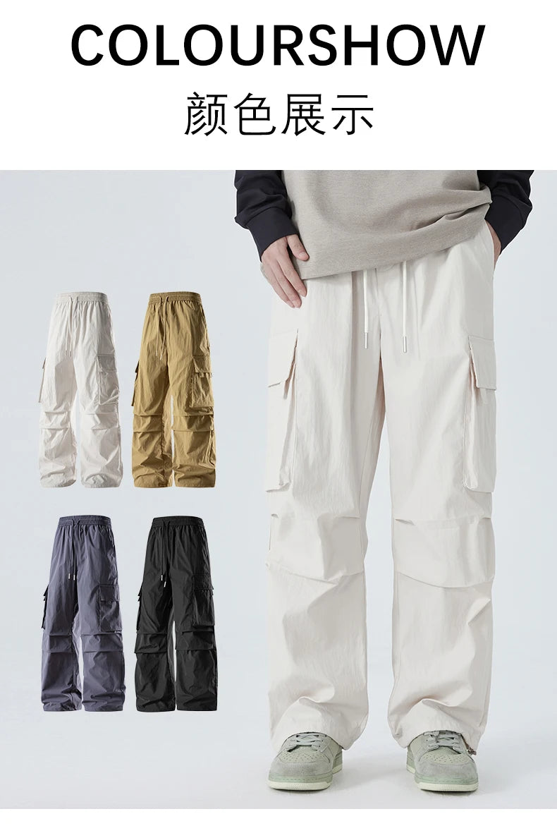 200cm Tall Men's Cargo Pants Extra Long Straight Trousers Male Length 115 120 118 Cm Chinese Clothes 190cm 192cm 195cm 2m 120cm